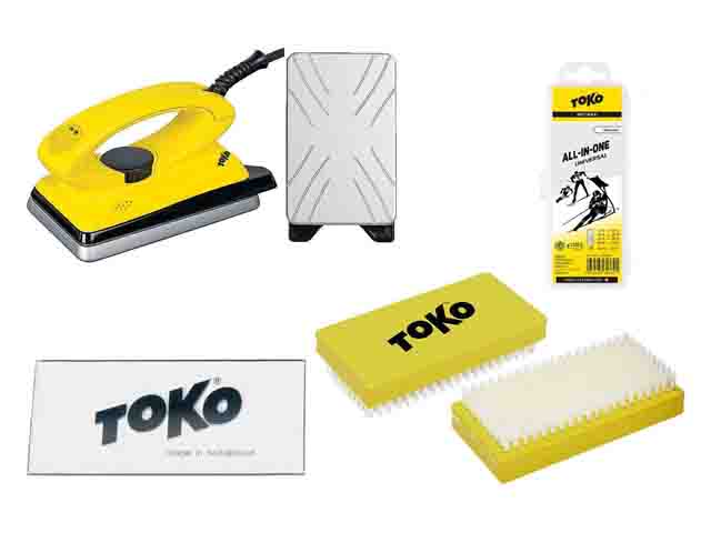 Toko — kit de encerado con plancha T8 (4 piezas)